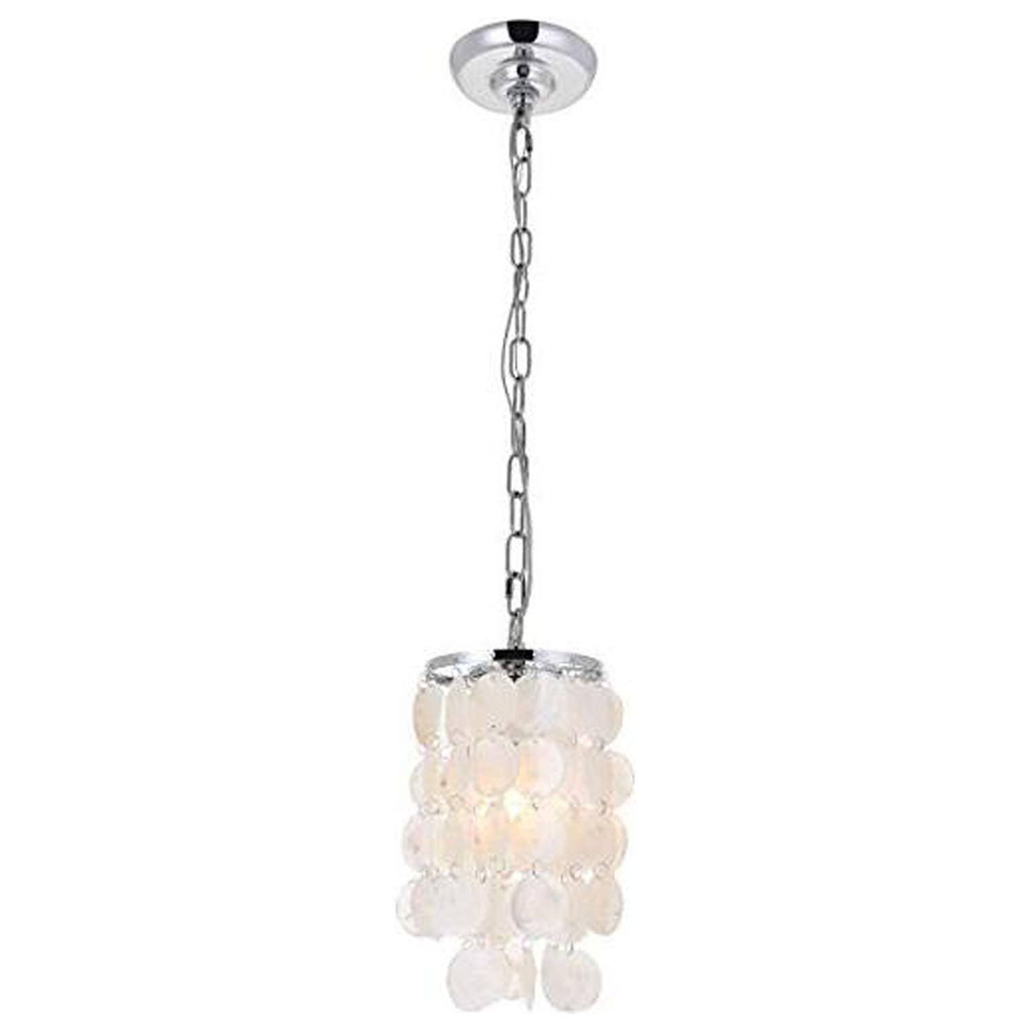 Selene 1 Light Chrome Ceiling Pendant