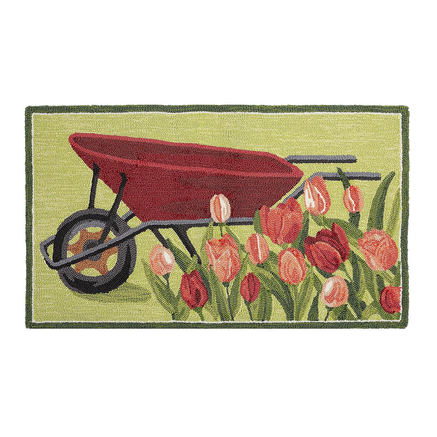 Tulip and Wheelbarrow Kitchen Mat