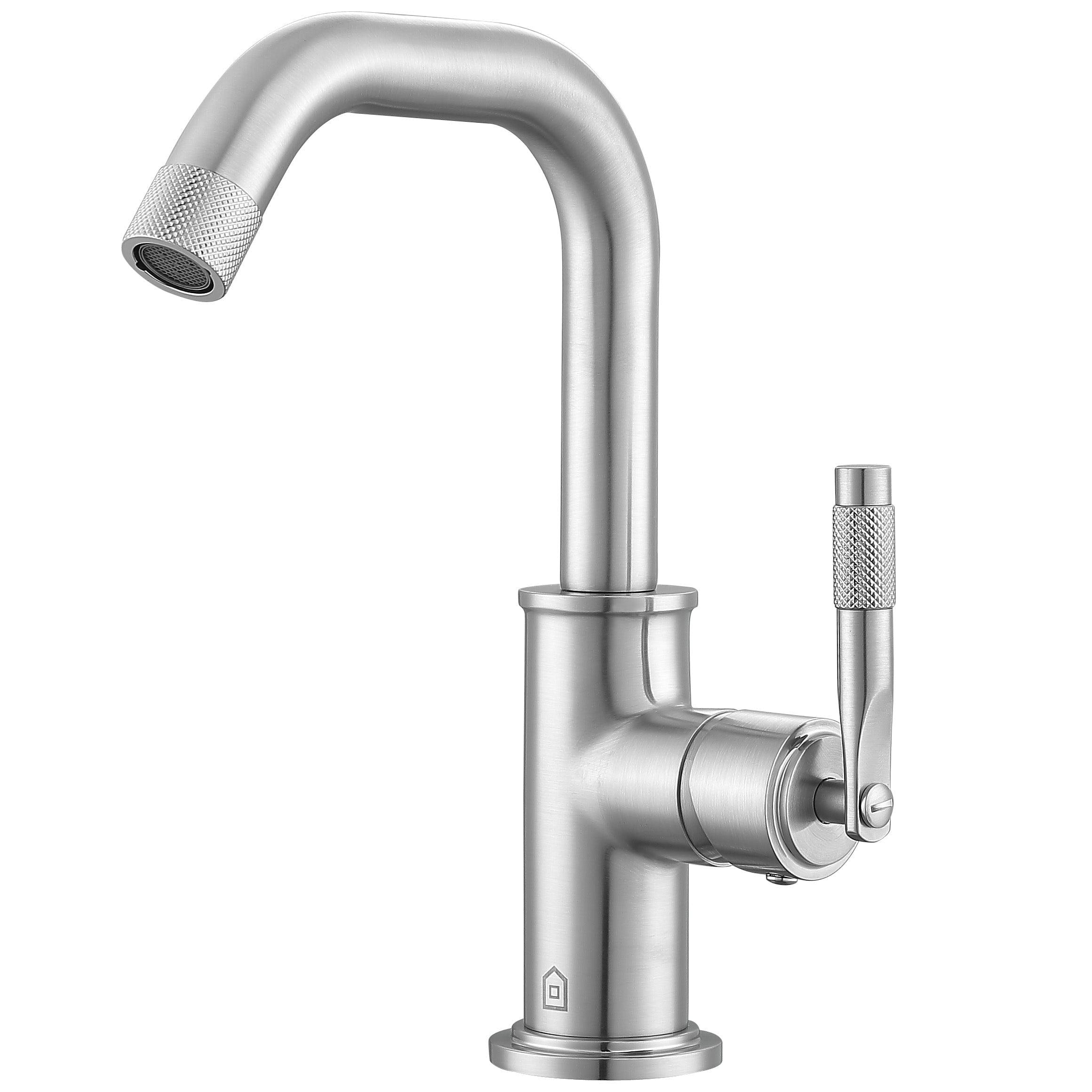 Industria Brushed Nickel Single Lever Bathroom Faucet