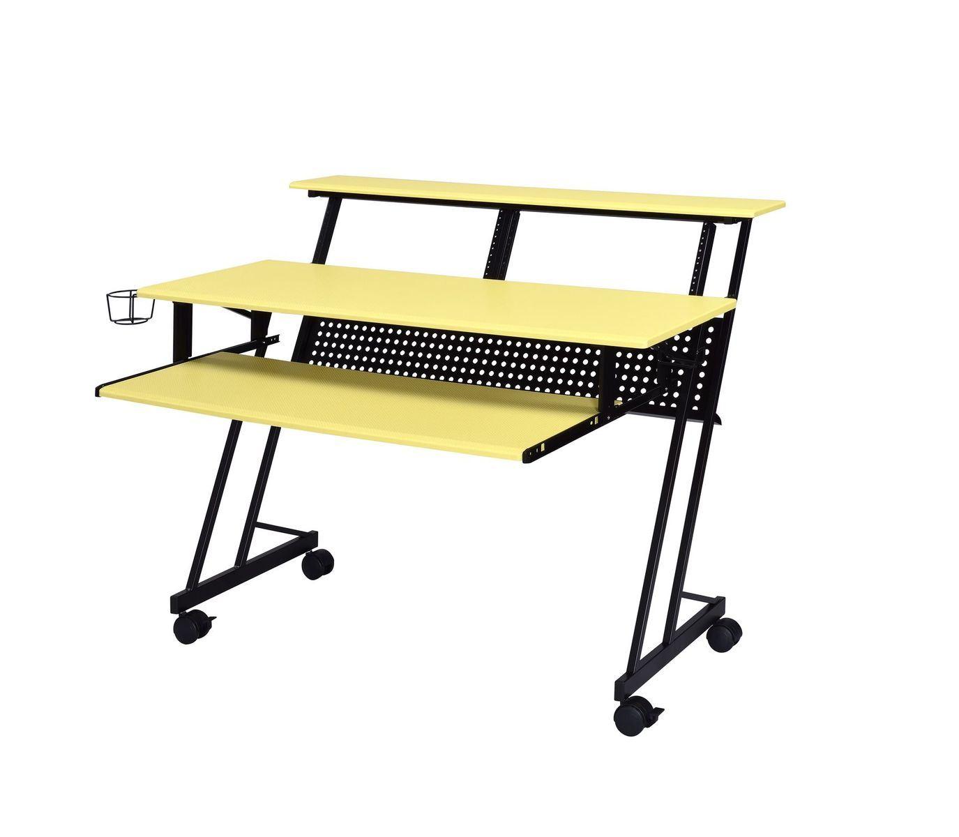 Industrial Computer Desk with Storage and Keyboard Tray - 52.0 | Upgrade Your Workspace