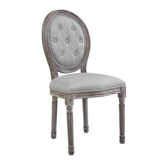 Modway Arise Vintage French Upholstered Fabric Dining Side Chair
