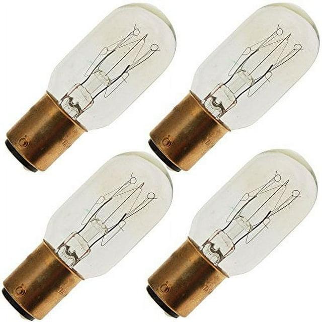 Industrial Performance 15T7DC 130V, 15 Watt, T7, Bayonet (BA15D) Base Tubular Light Bulb (4 Bulbs)