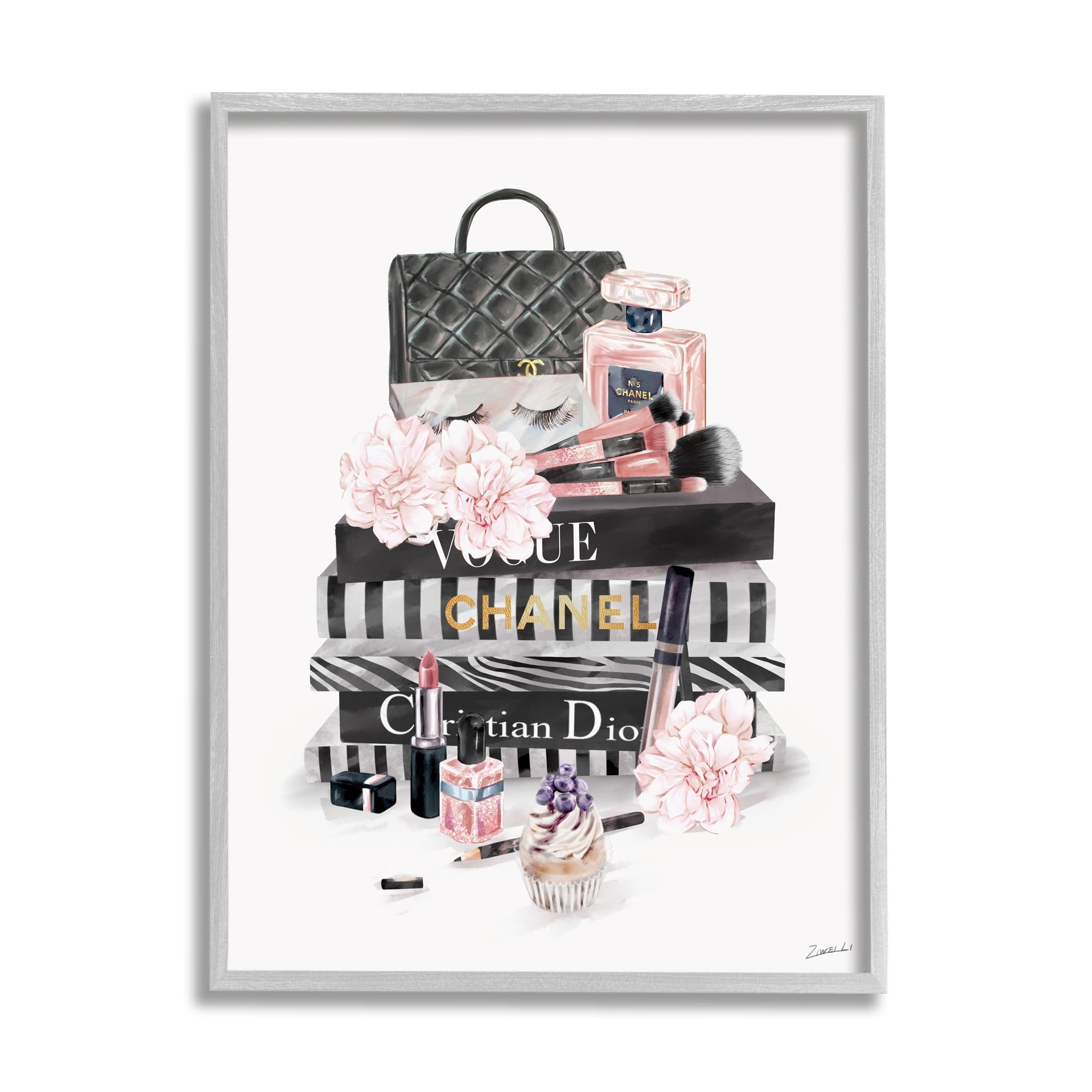 Stupell Industries " Daily Glam Necessities Fashion Forward Book Stack " by Ziwei Li