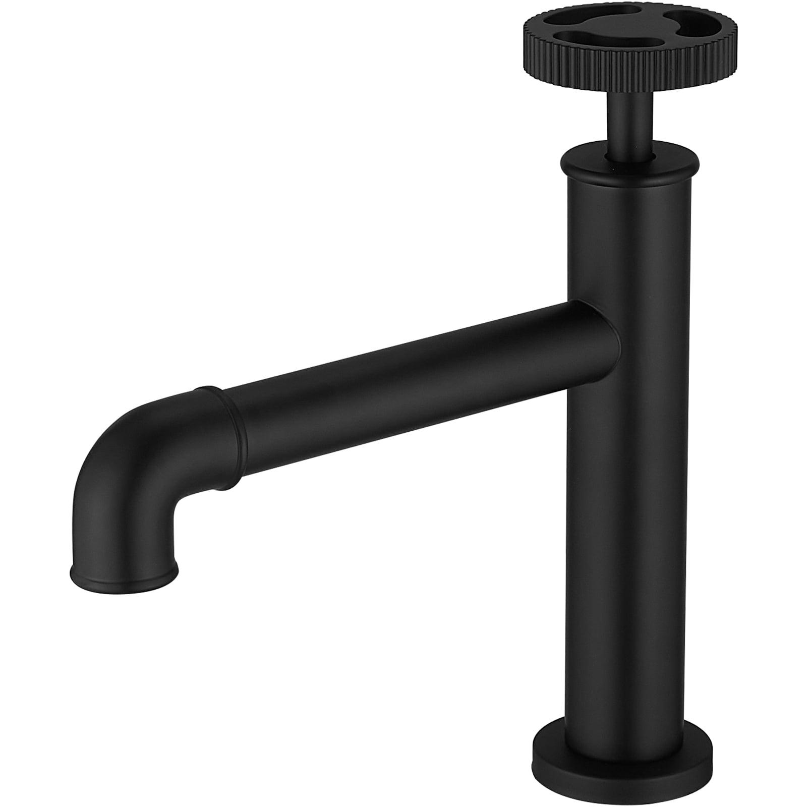 Single Hole Bathroom Faucet with No Drain Assembly Less Handles