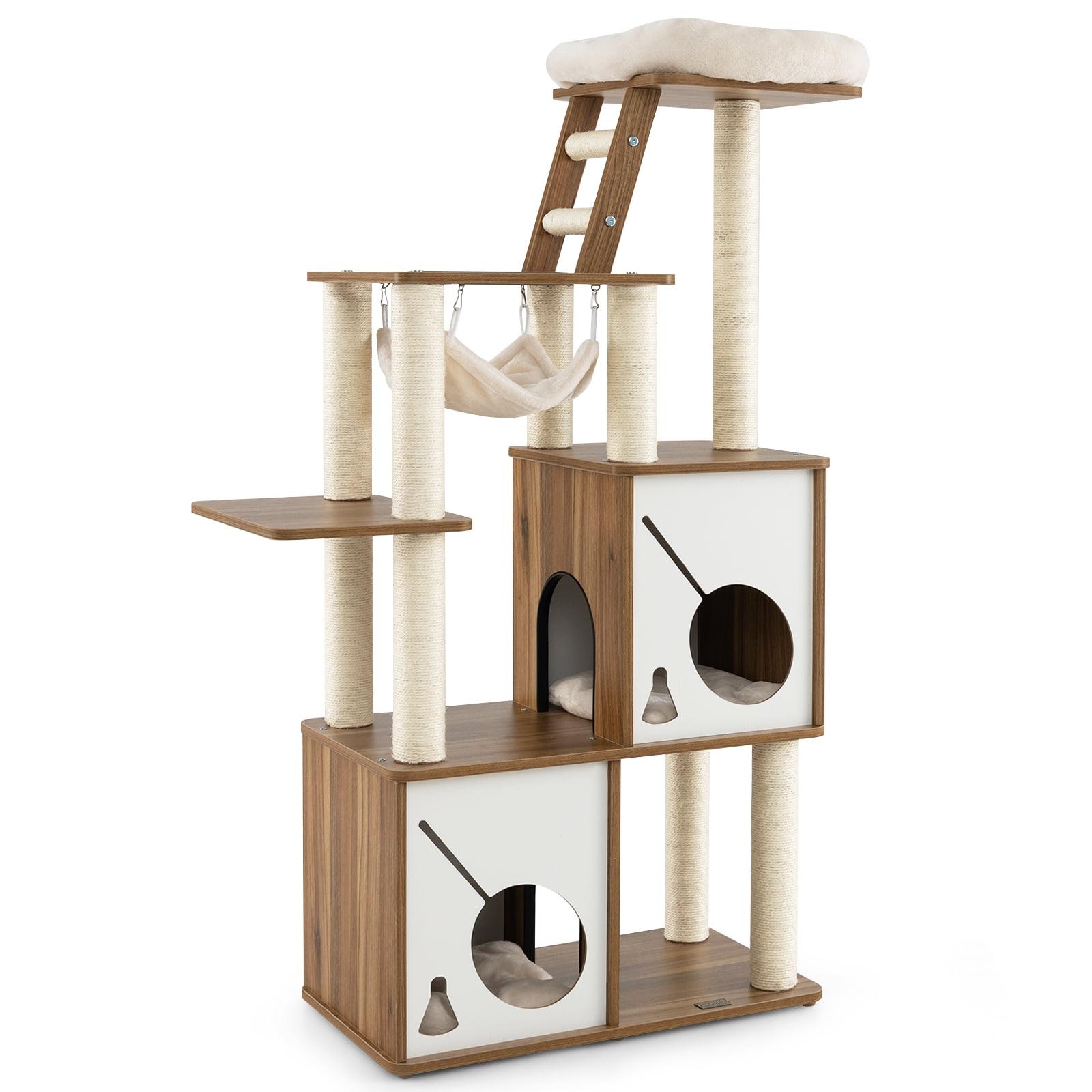 Tucker Murphy Pet™ 57 Inch Cat Tree Tower Multi-Level Activity Center With Scratching Posts