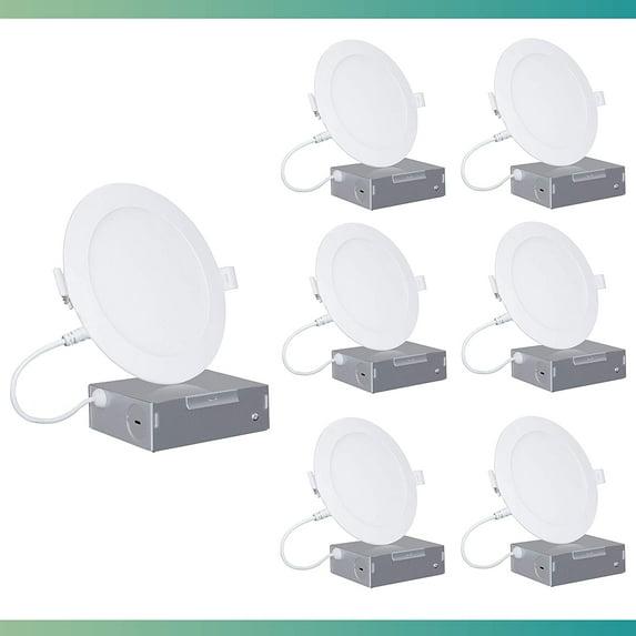 4" Slim Recessed LED, 9W, 5CCT Selectable, Dimmable