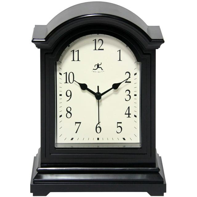 Infinity Instruments Classic Grandfather Plastic Tabletop Clock 9 Inches