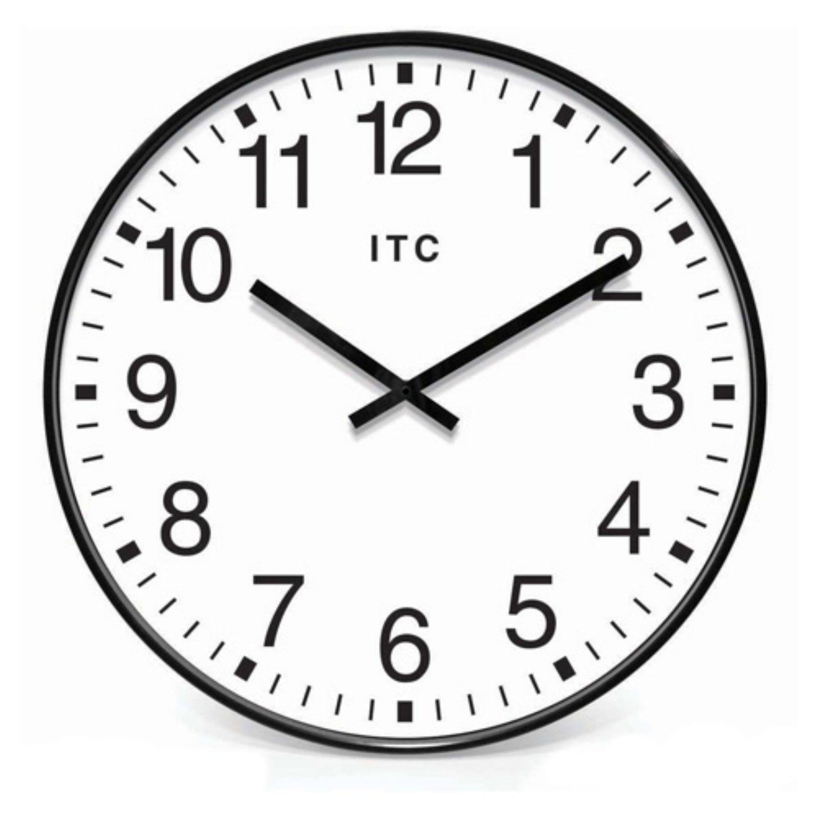 19.37" Profuse Wall Clock Black - Infinity Instruments: Modern Style, Indoor Use, Analog Display, 19.37" Diameter