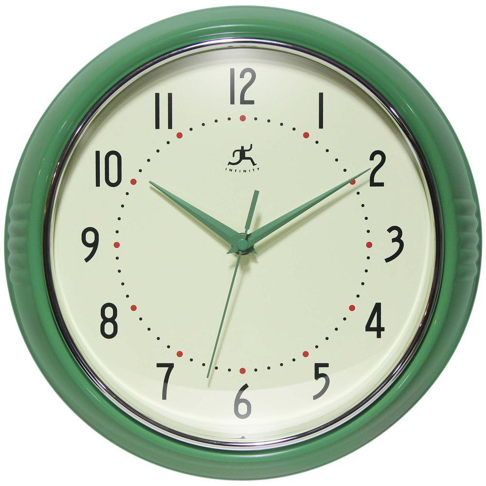 12" Retro Round Green - Infinity Instruments: Silent Sweep, Aluminum Frame, Indoor Use