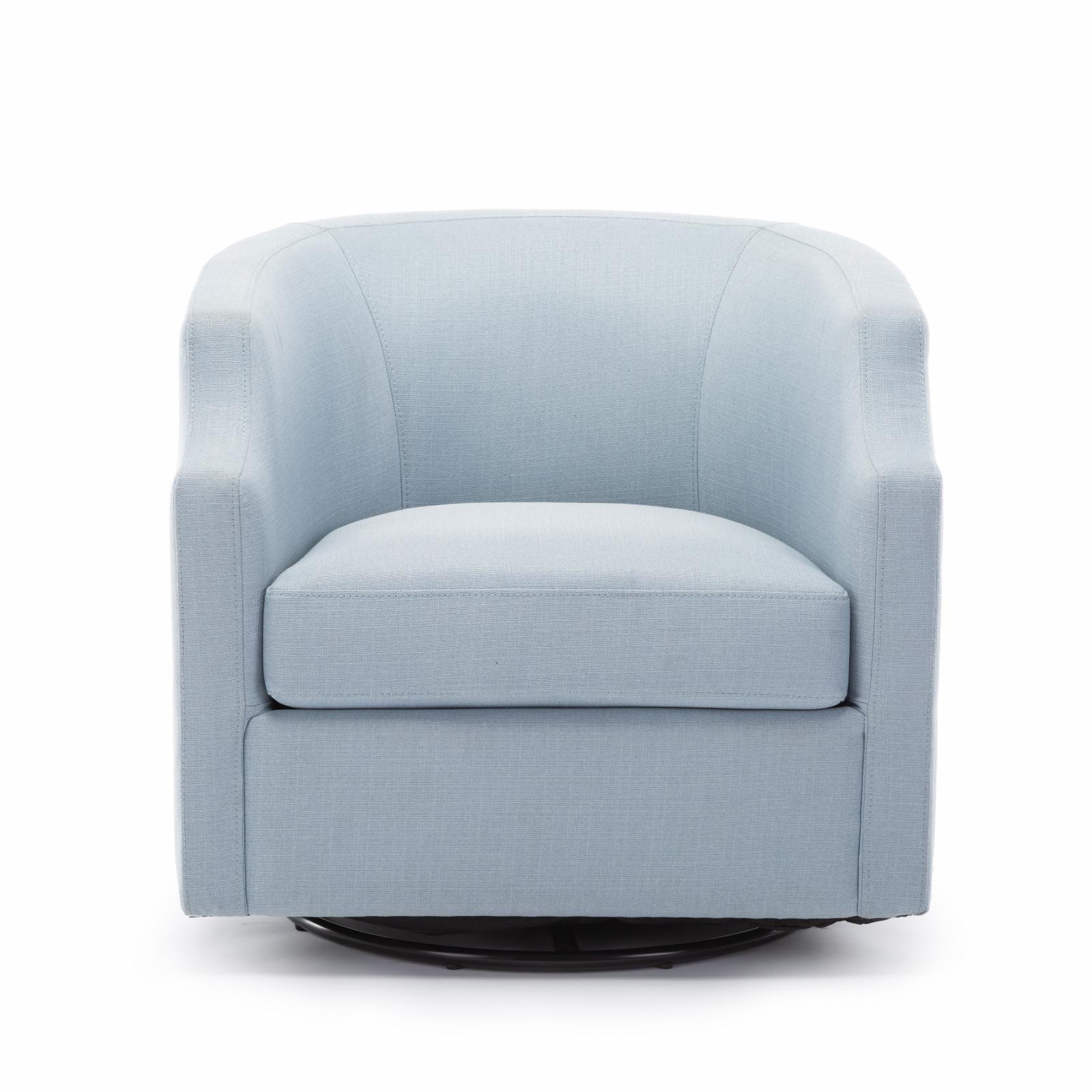 Debbie 77.47cm Wide Polyester Swivel Barrel Chair