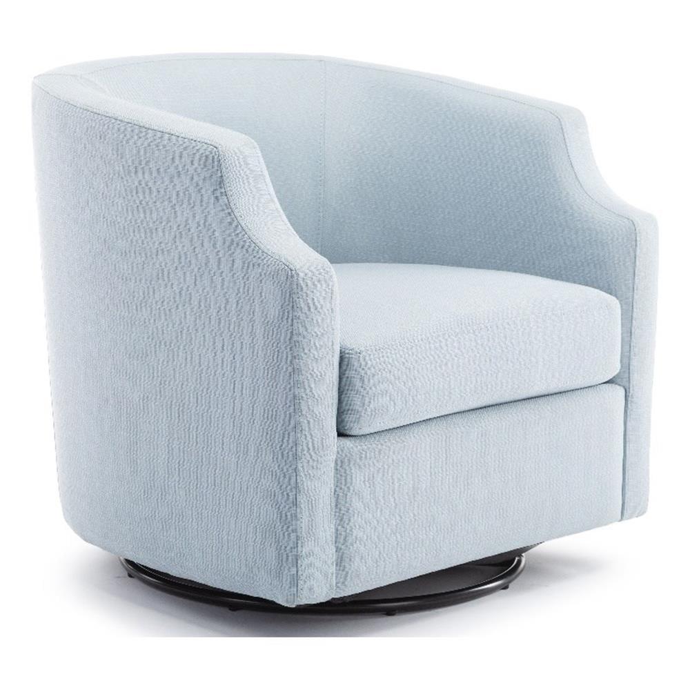 Debbie 77.47cm Wide Polyester Swivel Barrel Chair