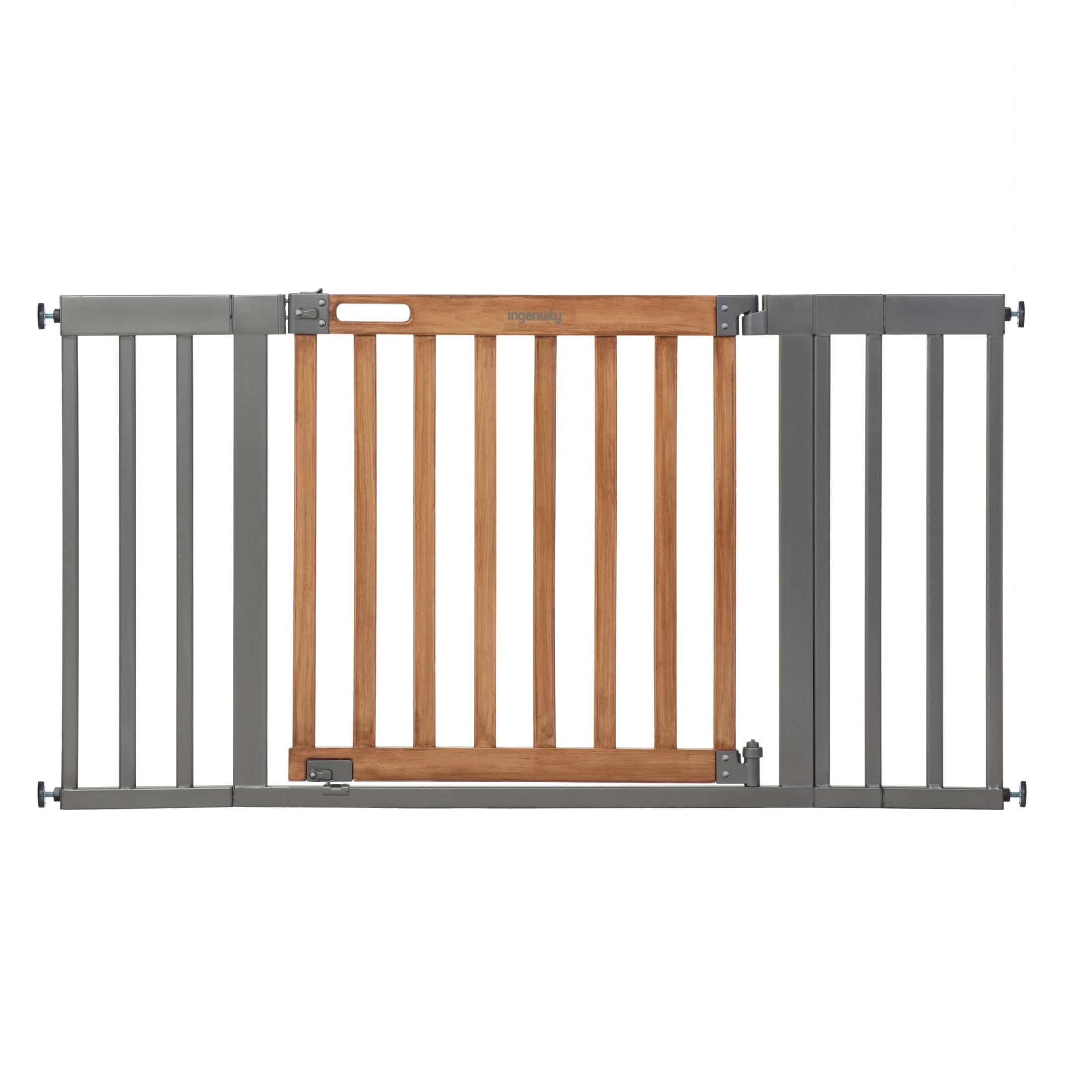 Ingenuity The Thruway 60XW Series Extra Wide Safety Pet and Baby Gate, 36"-60" Wide - Honey Oak
