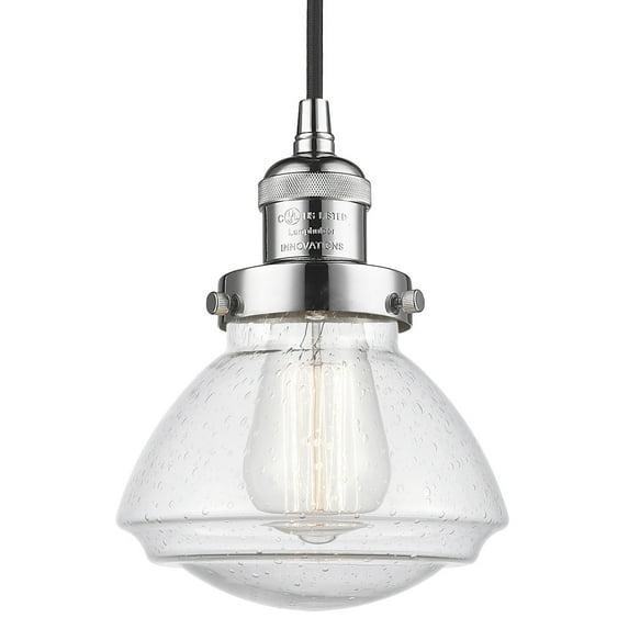 Innovations Lighting 201C Olean Olean 7" Wide Mini Cord Hung Pendant - Chrome