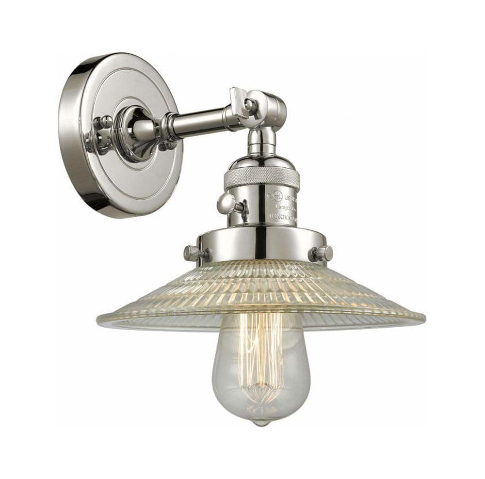 Nickel Dimmable Sconce with Adjustable Brass Swivel