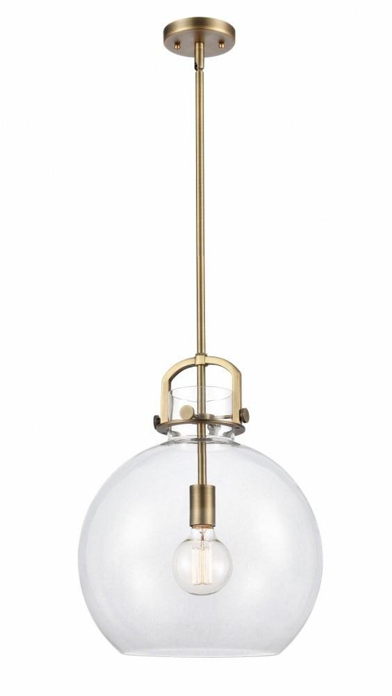 Innovations Lighting 410-1S-14 Newton Newton 14" Wide Pendant - Brass