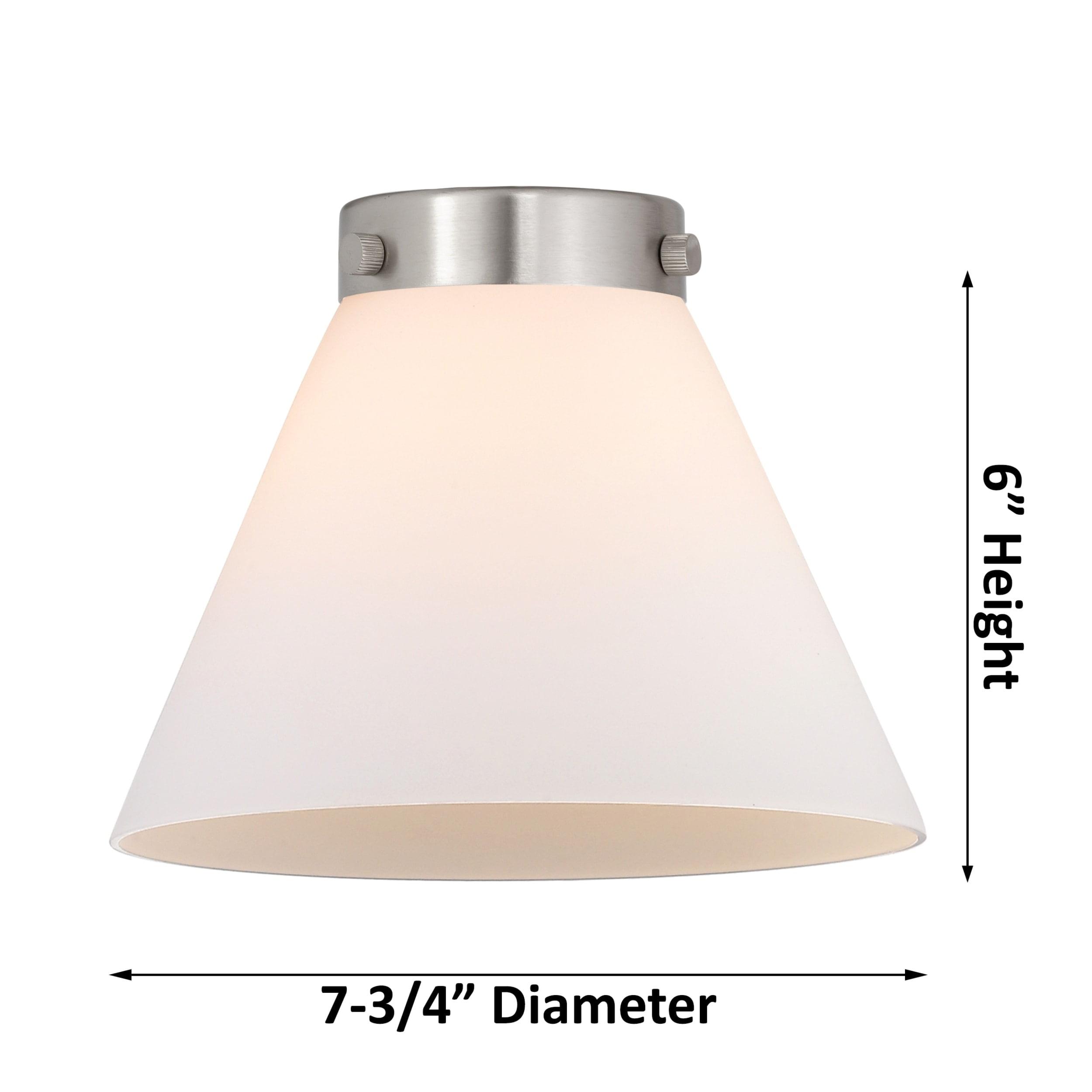 Innovations Lighting 447-1C-11-8 Cone Semi-Flush Cone 8" Wide Semi-Flush Ceiling Fixture -