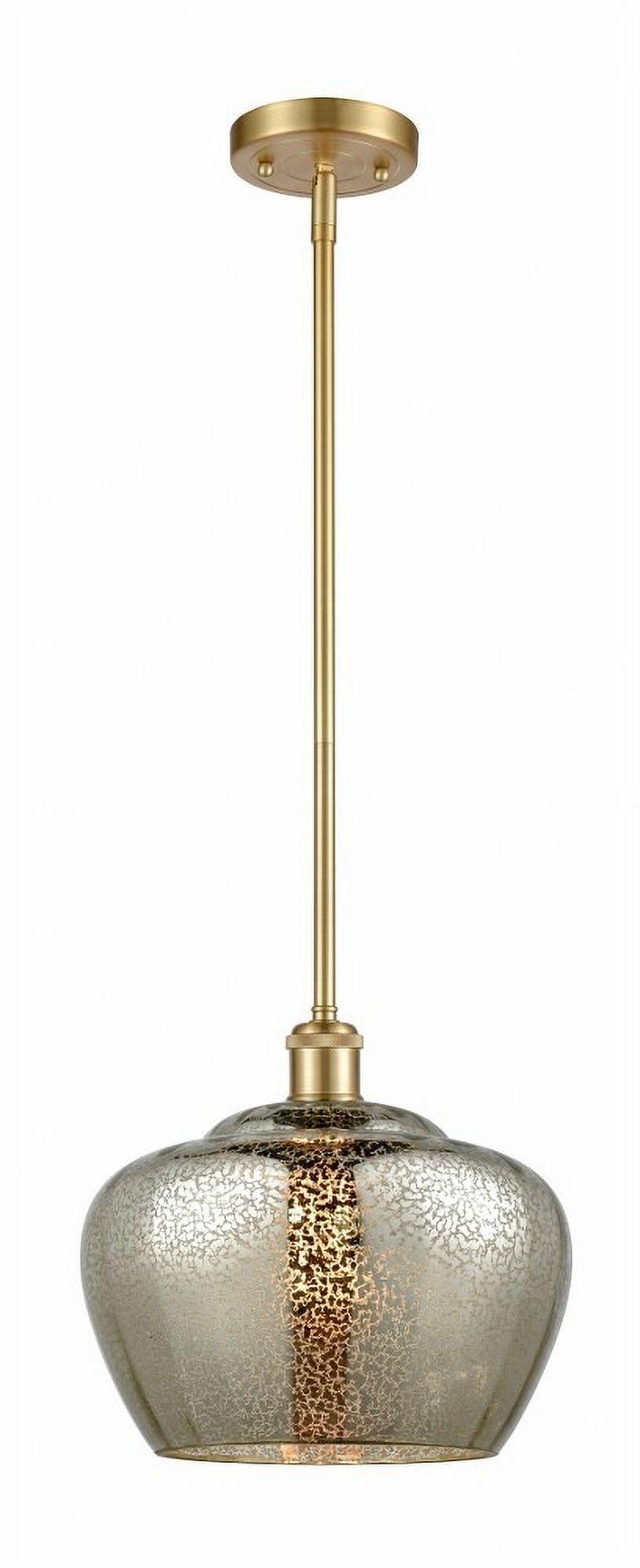 Ballston 11'' Satin Gold Mini Pendant with Mercury Glass