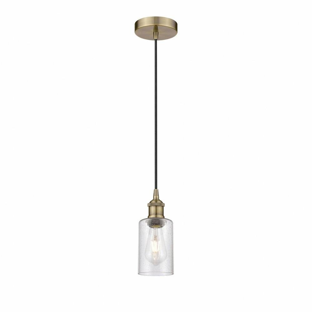 Innovations Lighting 616-1P-10-4 Clymer Pendant Clymer 4" Wide Mini Pendant - Brass