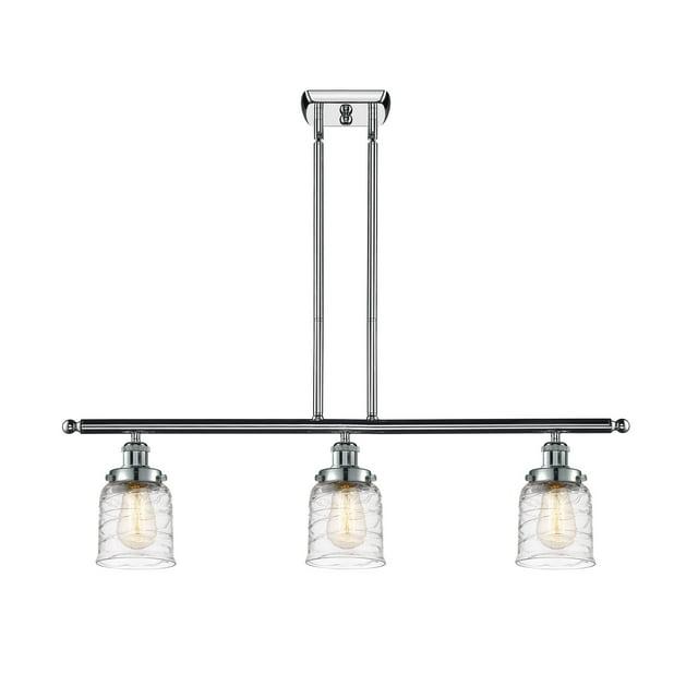 Innovations Lighting 916-3I-10-36 Bell Linear Bell 3 Light 36" Wide Linear Pendant -