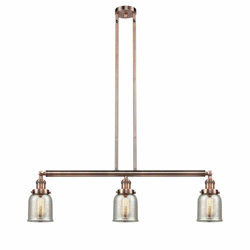 Innovations Lighting - Bell - 3 Light Island In Industrial Style-10 Inches Tall