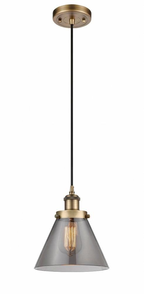 Innovations Lighting Cone 1 - Light Pendant in  Brushed Brass
