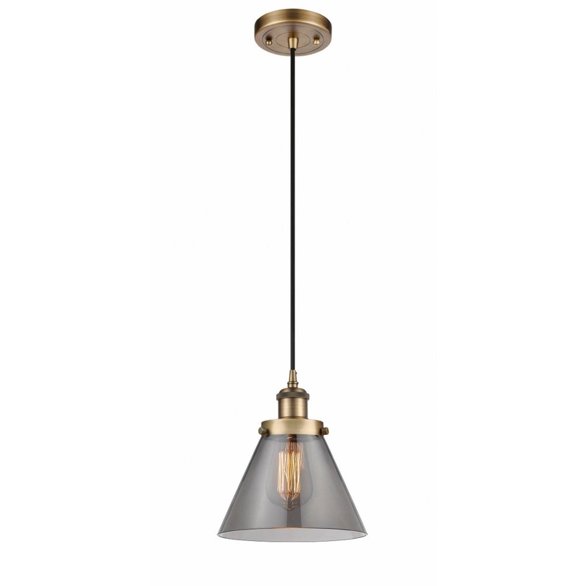 Innovations Lighting Cone 1 - Light Pendant in  Brushed Brass