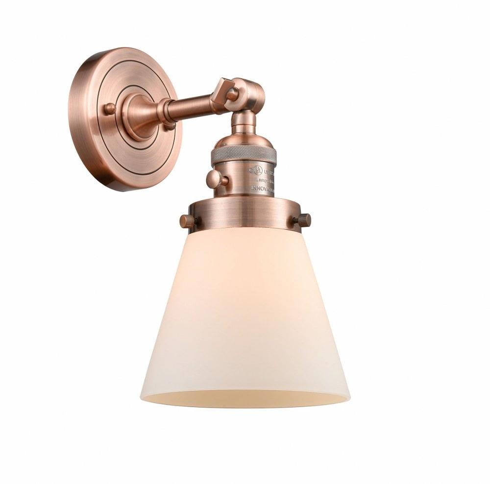 Innovations Lighting Cone 1 - Light Sconce in  Antique Copper