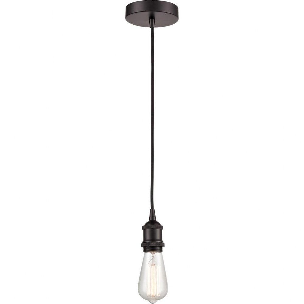 Oil Rubbed Bronze Mini Glass LED Pendant Light