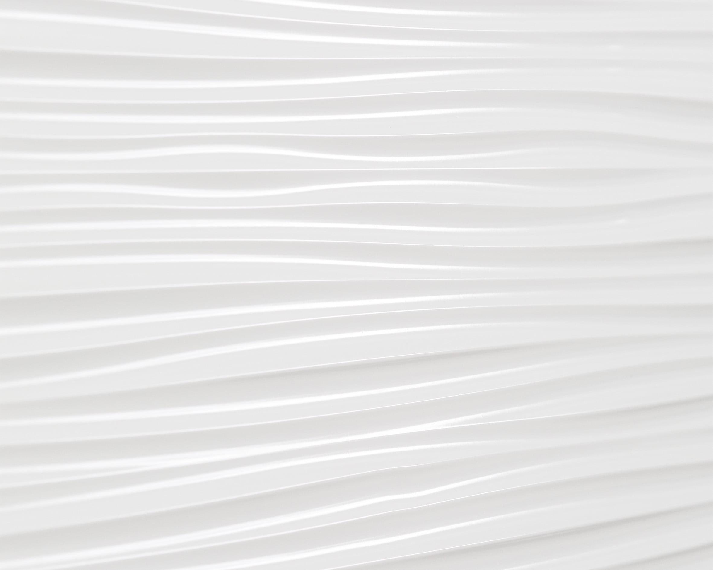 Textured White PVC Abstract Backsplash Panels, 18.5" x 24.3"