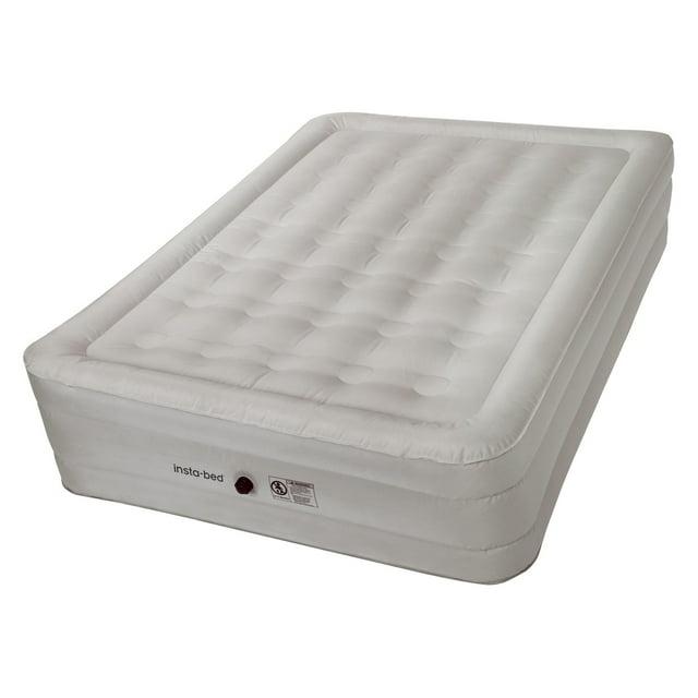 Insta-bed 14" Queen Air Mattress with External Ac Pump and neverFLAT Fabric