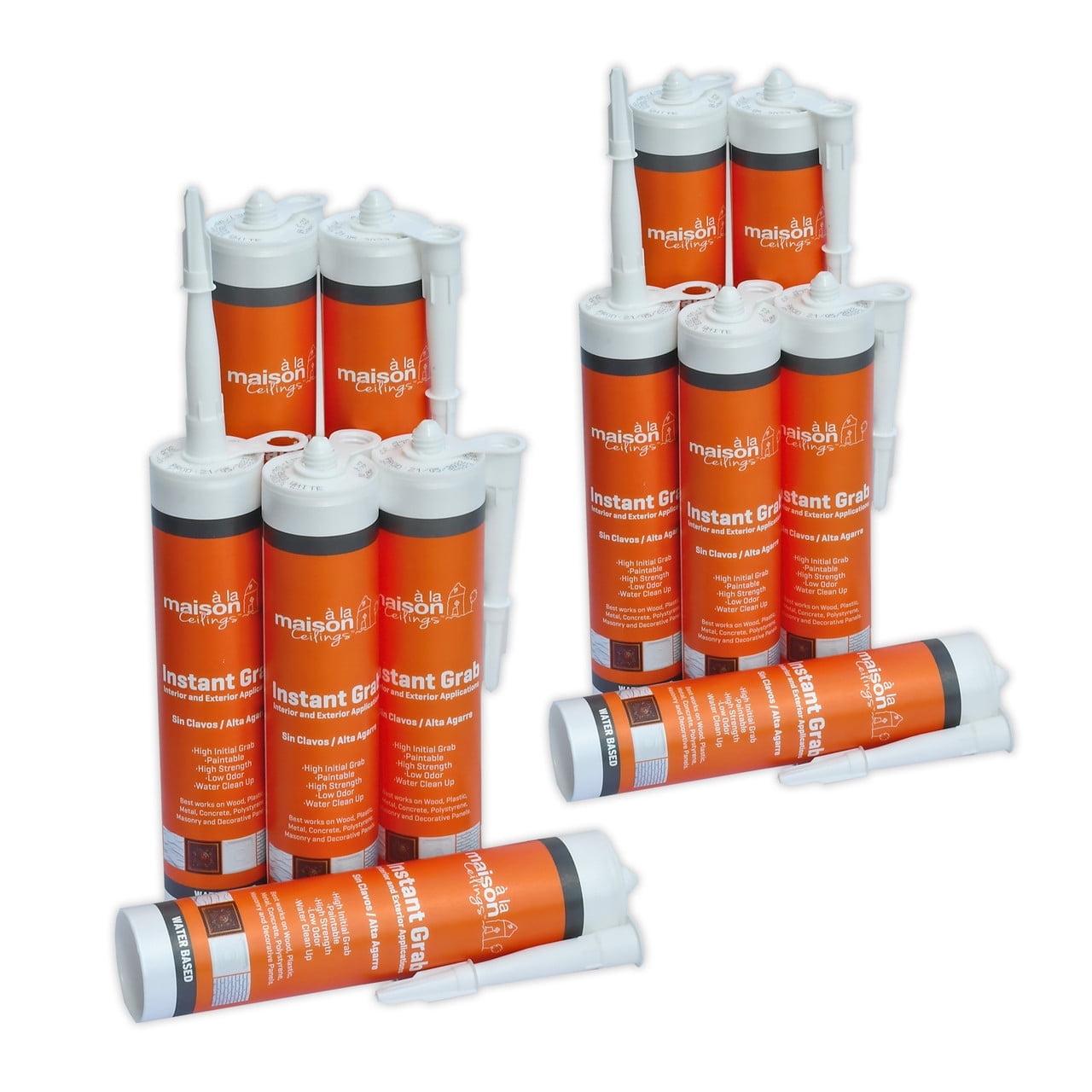 Instant Grab - Ceiling Tile, Wall Panel and Crown Molding Water Based Adhesive