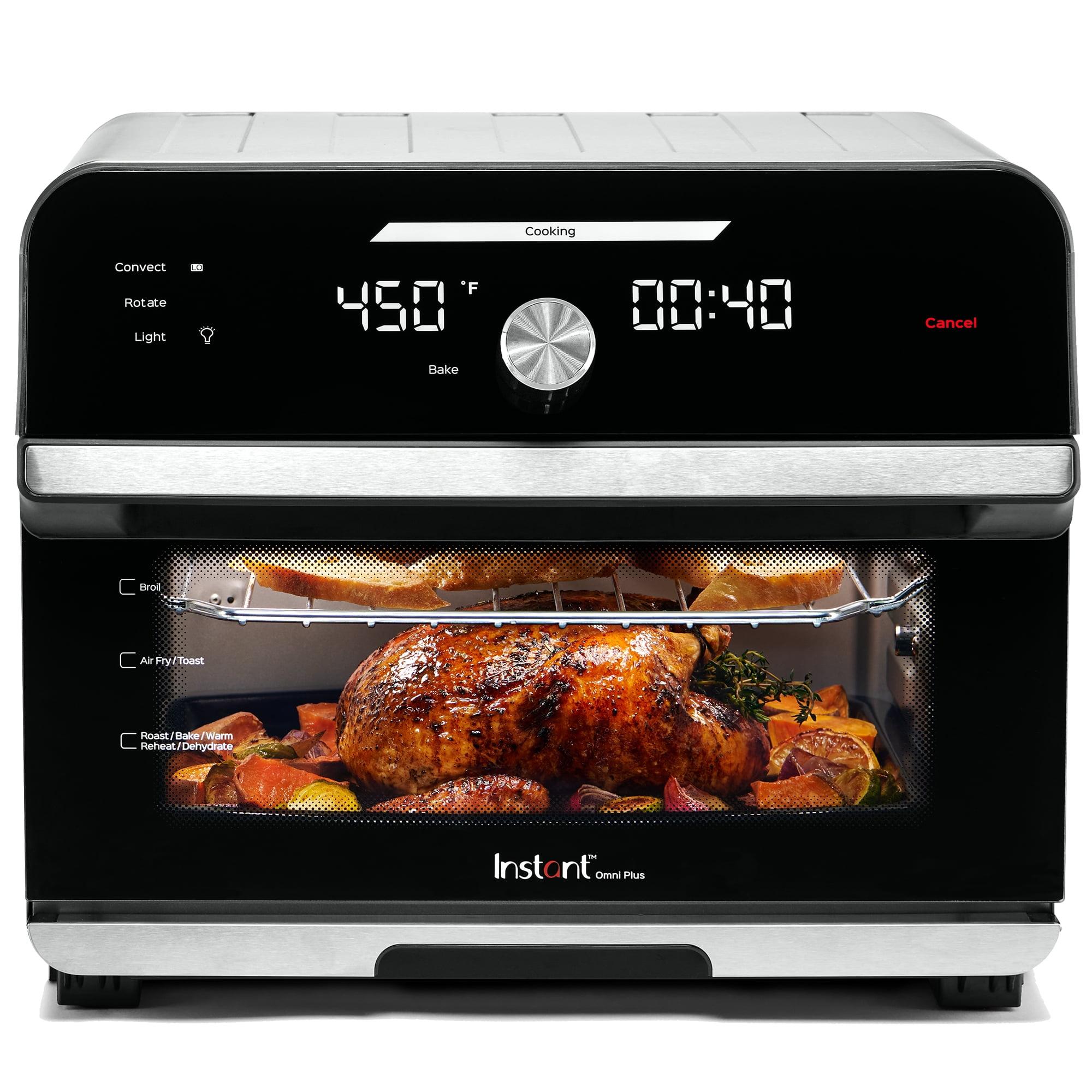 Instant Pot Omni Plus 18L Air Fryer Toaster Oven 10-in-1 Combo, Rotisserie Oven, Deep Fryer, Oil-less Mini Cooker, Convection Oven, Dehydrator, Roaster, Warmer, Reheater, Pizza Oven