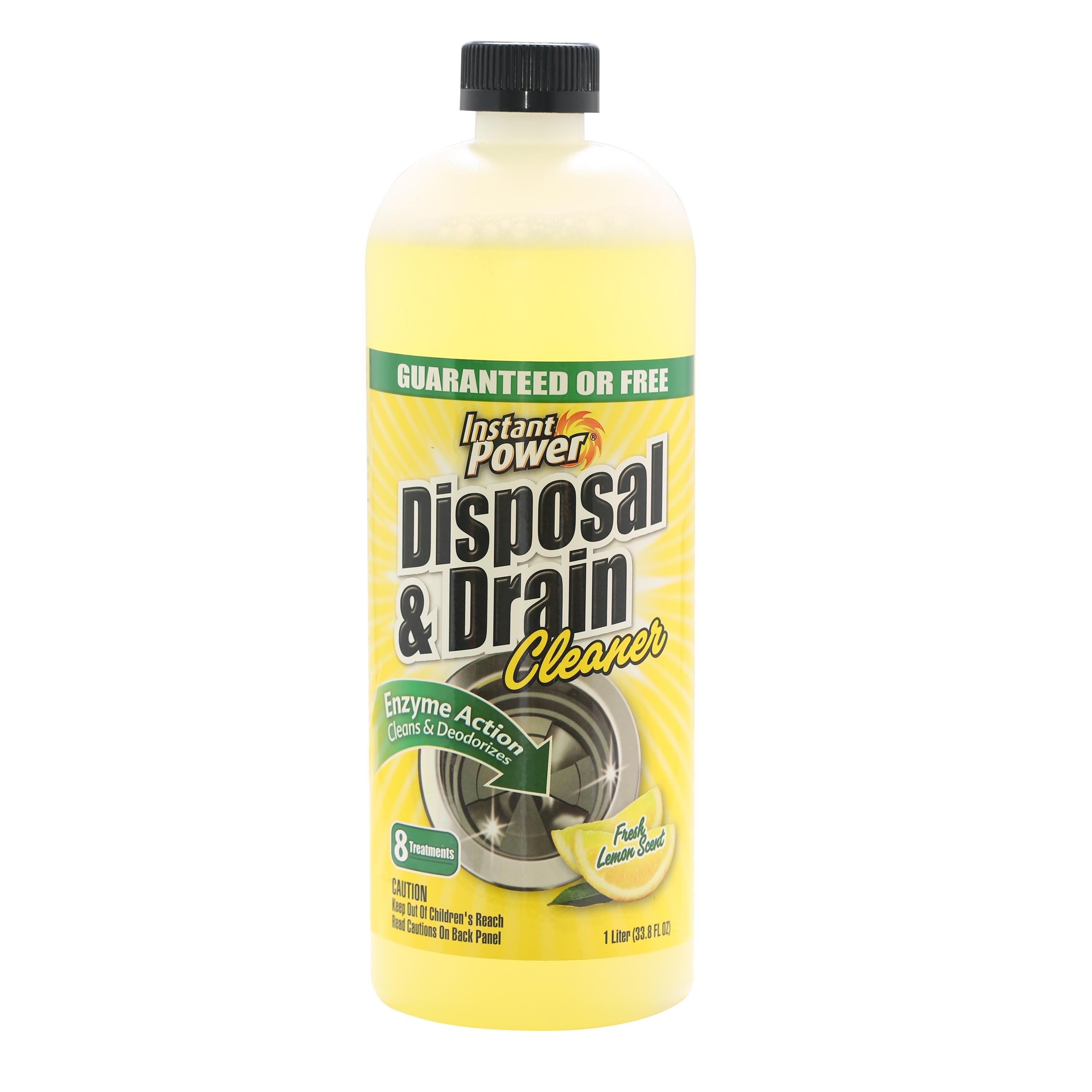 Instant Power Lemon Scent Disposal and Drain Cleaner, 33.8 oz