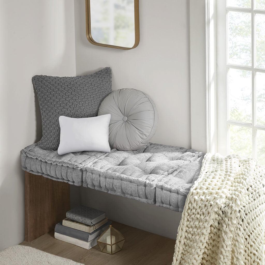 Intelligent Design Azza Poly Chenille Square Floor Pillow Cushion