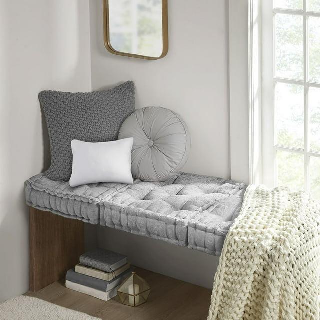 Intelligent Design Azza Poly Chenille Square Floor Pillow Cushion