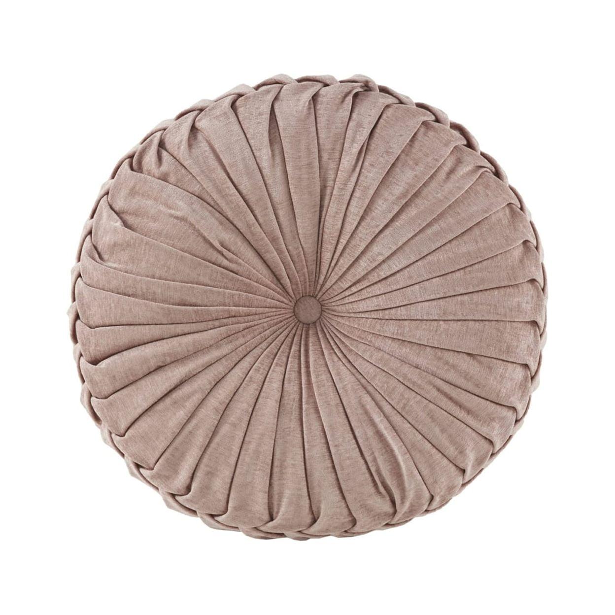 Aiden Poly Chenille Round Floor Pillow Cushion