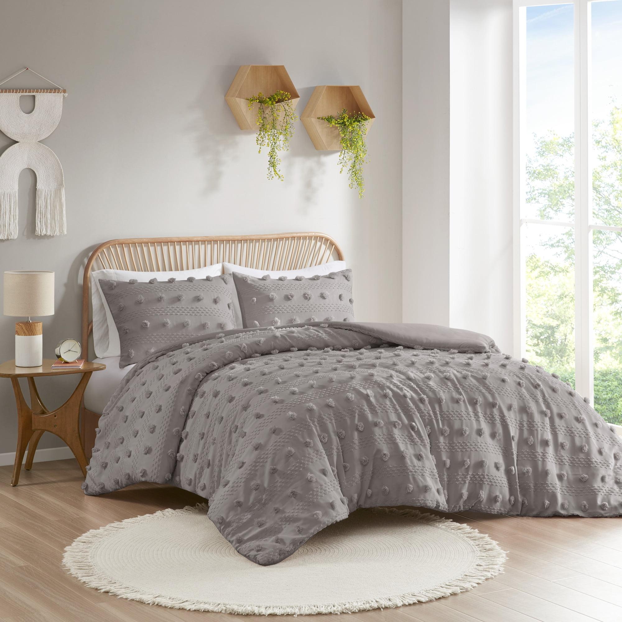 Intelligent Design Clip Jacquard Duvet Cover Set