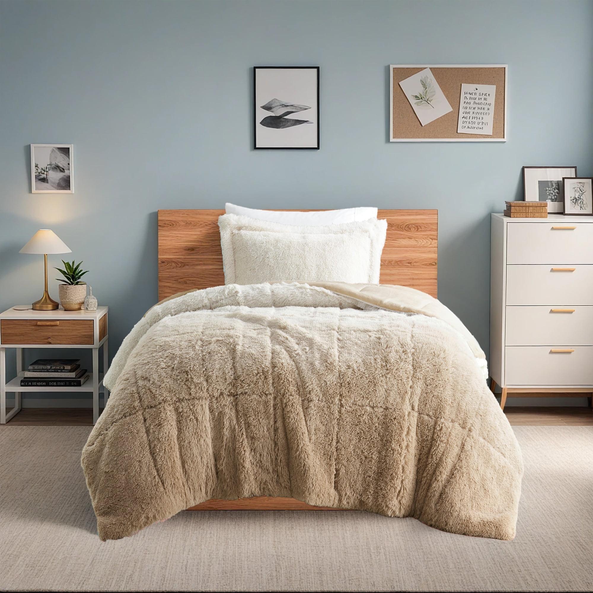 Intelligent Design Malea Shaggy Faux Fur Comforter Mini Set
