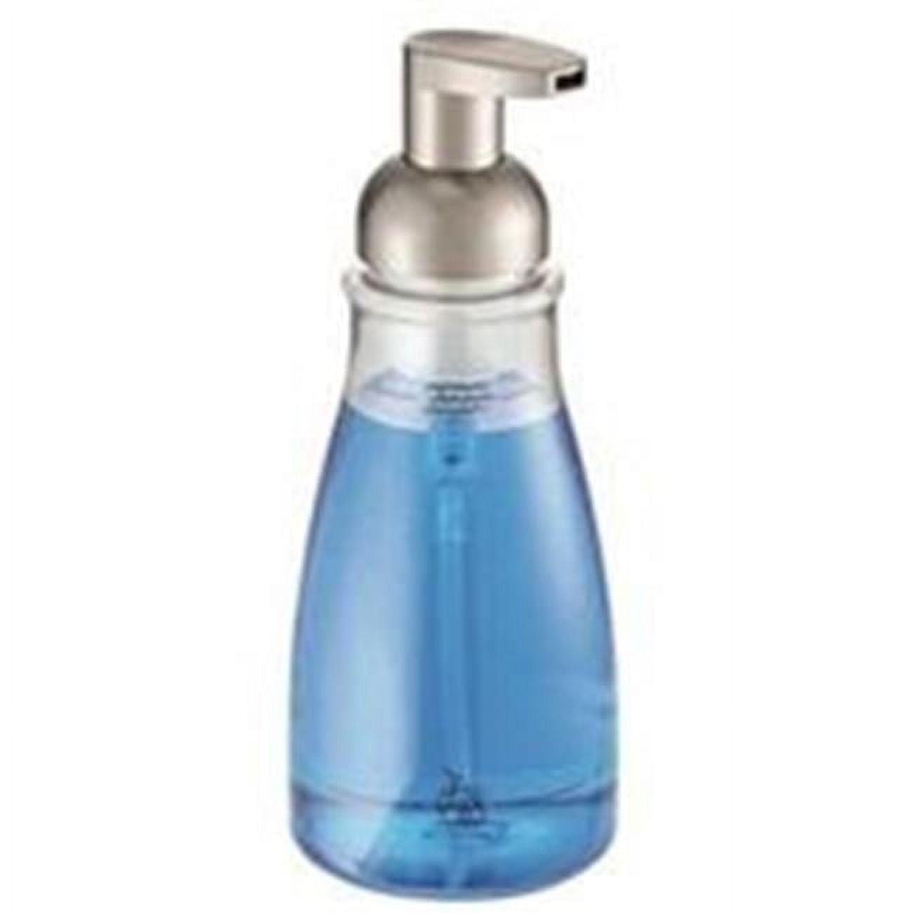 iDesign - Brushed Nickel - Plastic - Soap Dispenser - Clear