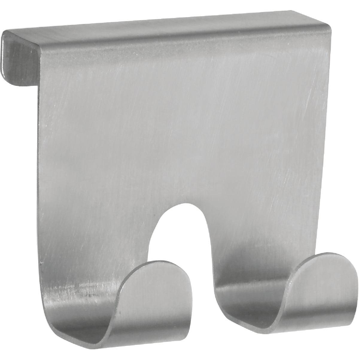 Medium Brushed Nickel Over-the-Cabinet Hook