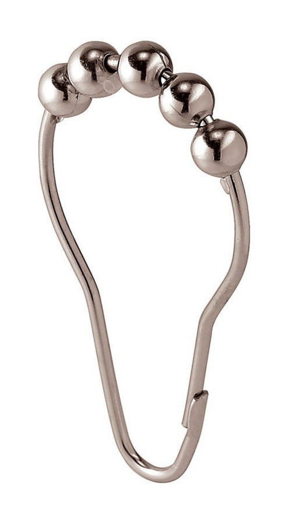 iDesign iDesign Steel Rollerz Shower Curtain Rings/Hooks - Bronze (Set of 12)