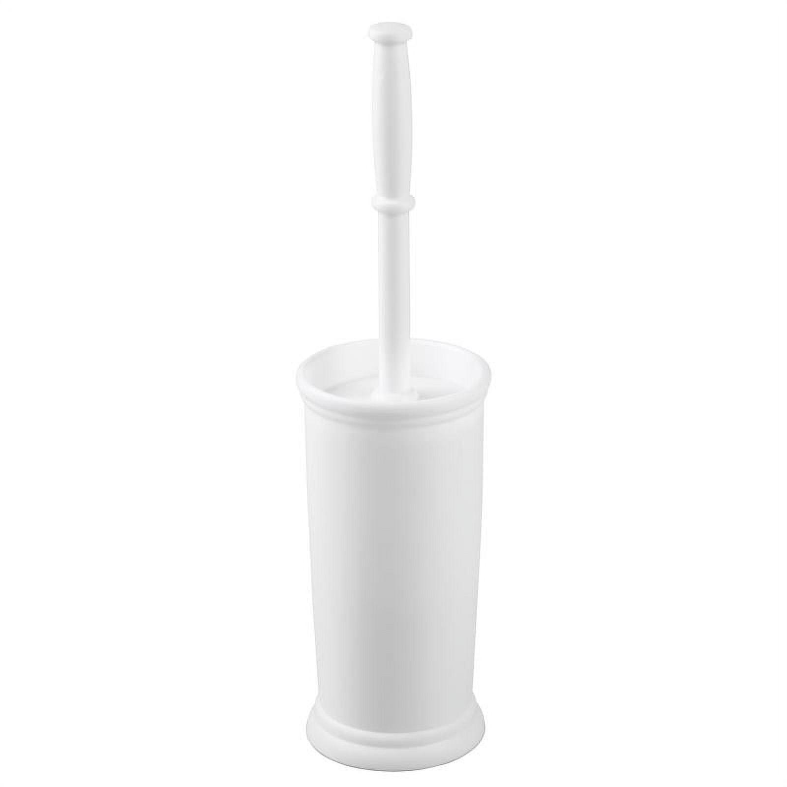 Kent White Plastic Toilet Brush and Holder Set