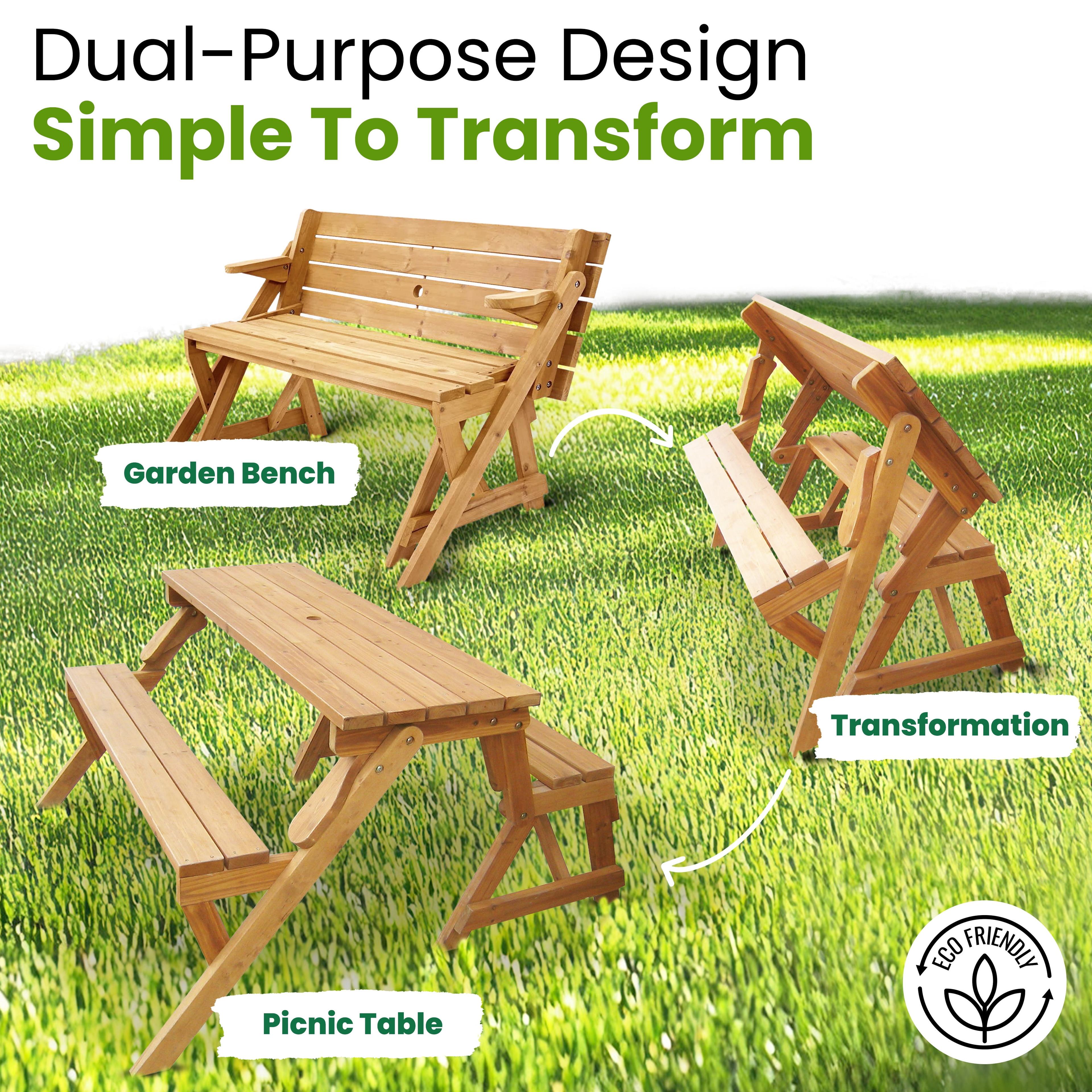 Interchangeable Picnic Table / Garden Bench