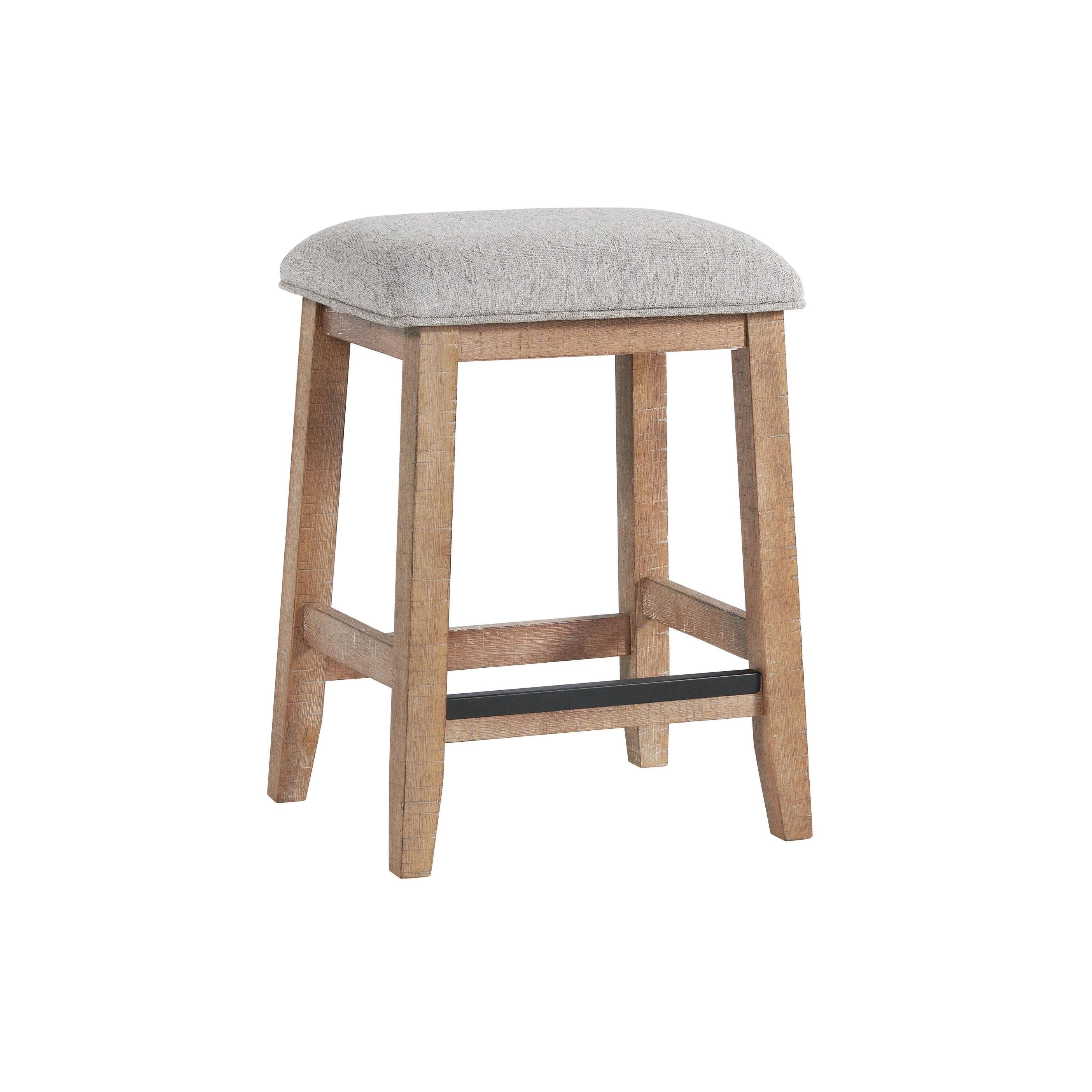 Labruna Backless Bar Stool with Cushion Seat, Sandwash