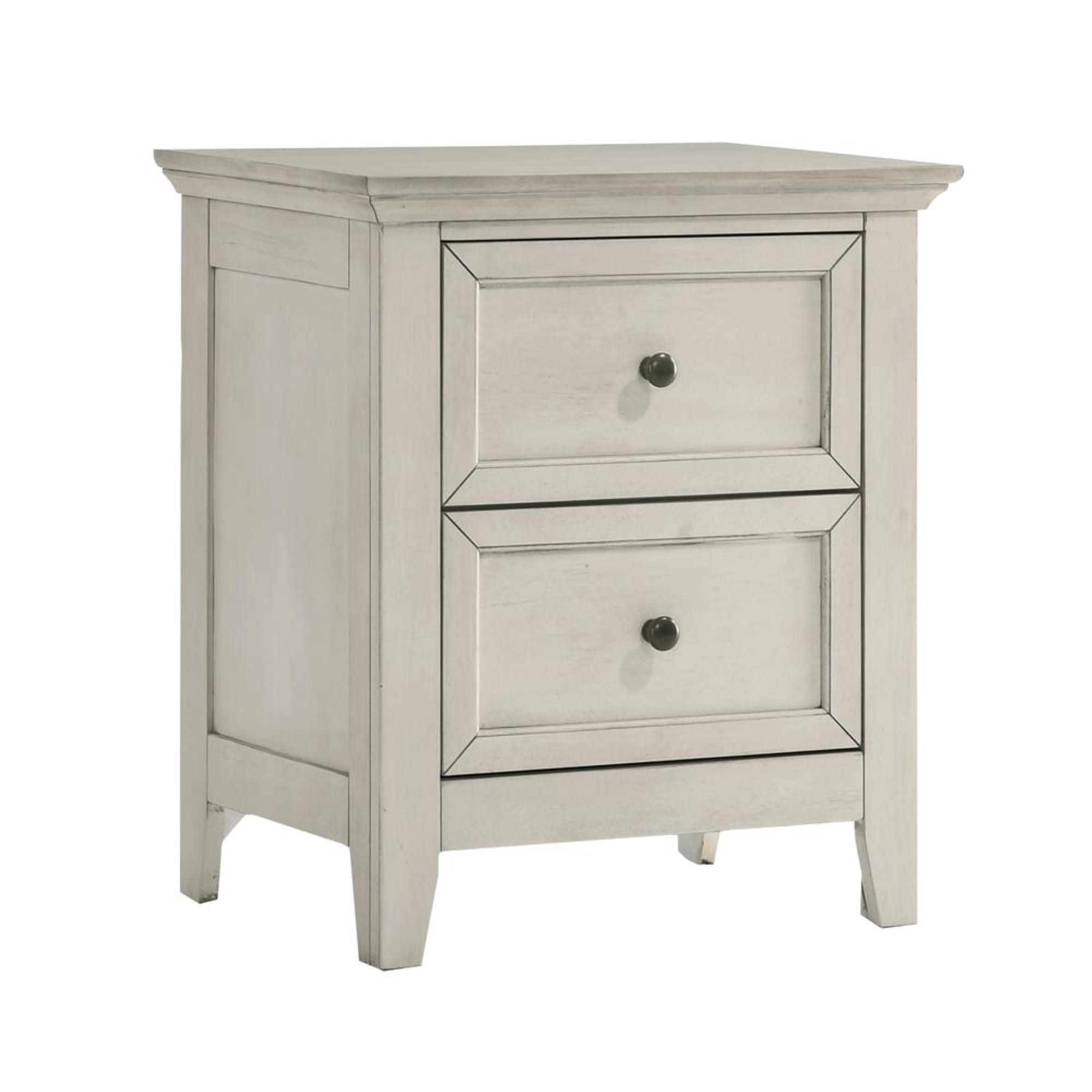 Intercon Furniture San Mateo Youth 2-Drawer Wood Nightstand in White