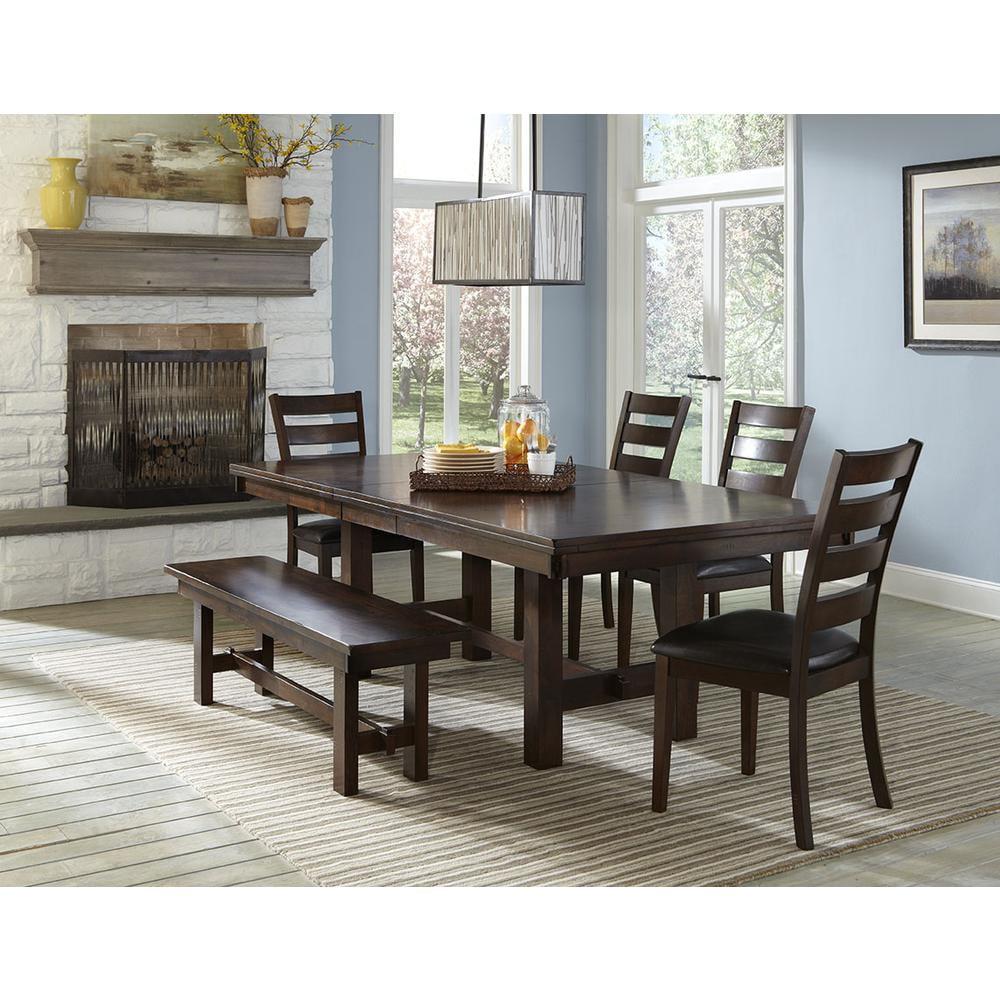 Kona 44 x 92 Brown Wood Extendable Dining Table