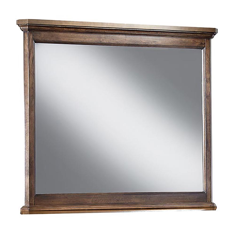 Vintage Oak Transitional Landscape Mirror