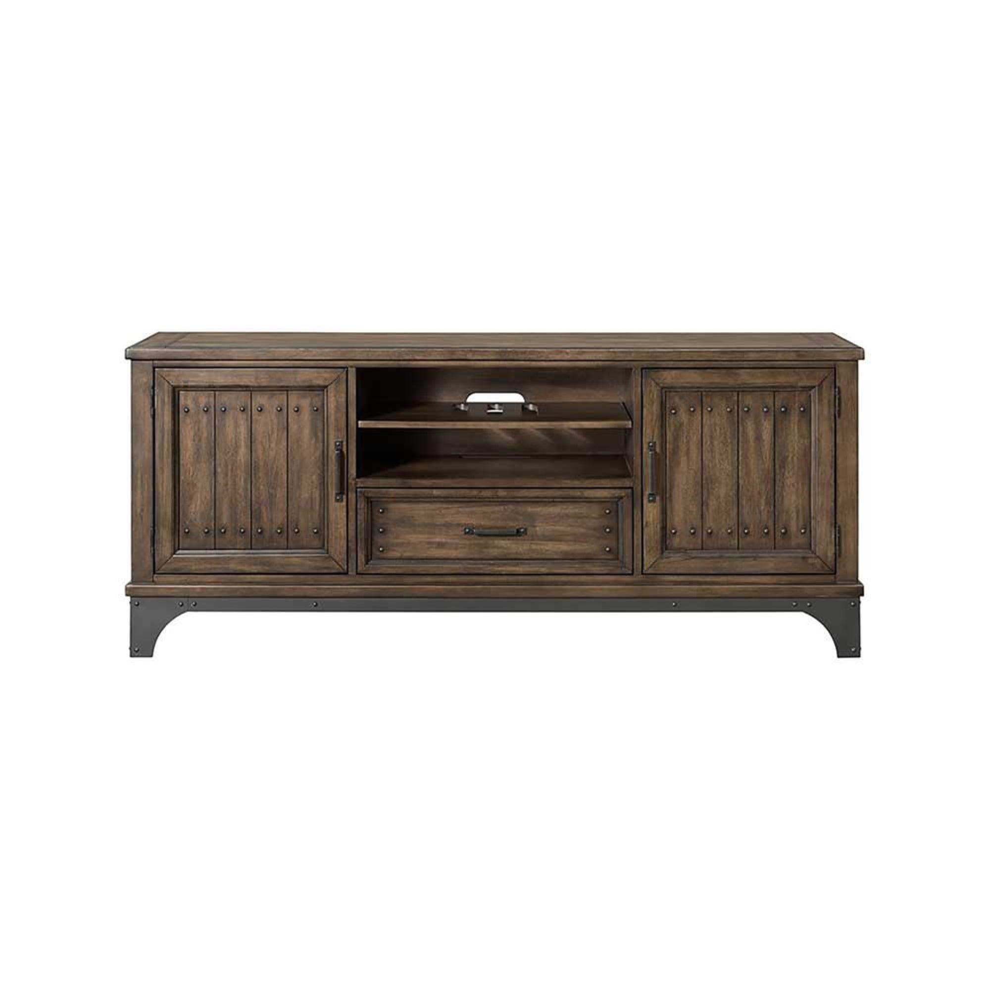 Intercon-TV Console, 70 x 18 x 30 in Gun Powder Gray