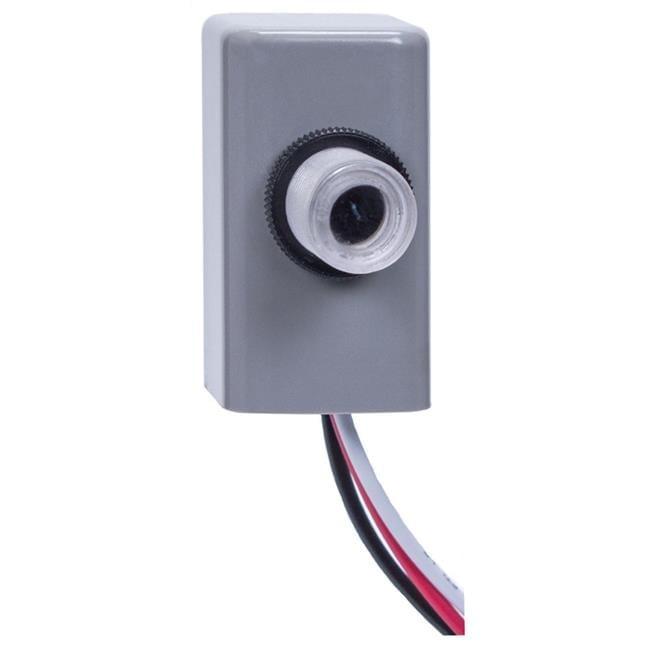 Gray Polycarbonate Outdoor Photoelectric Button Style Control