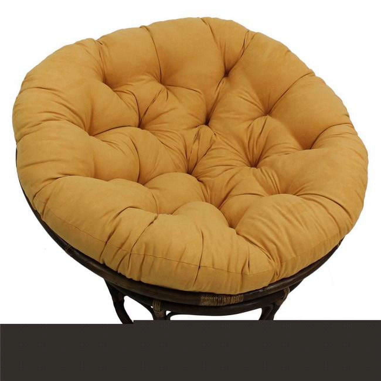 42" Rattan Papasan Chair with Micro Suede Cushion - International Caravan